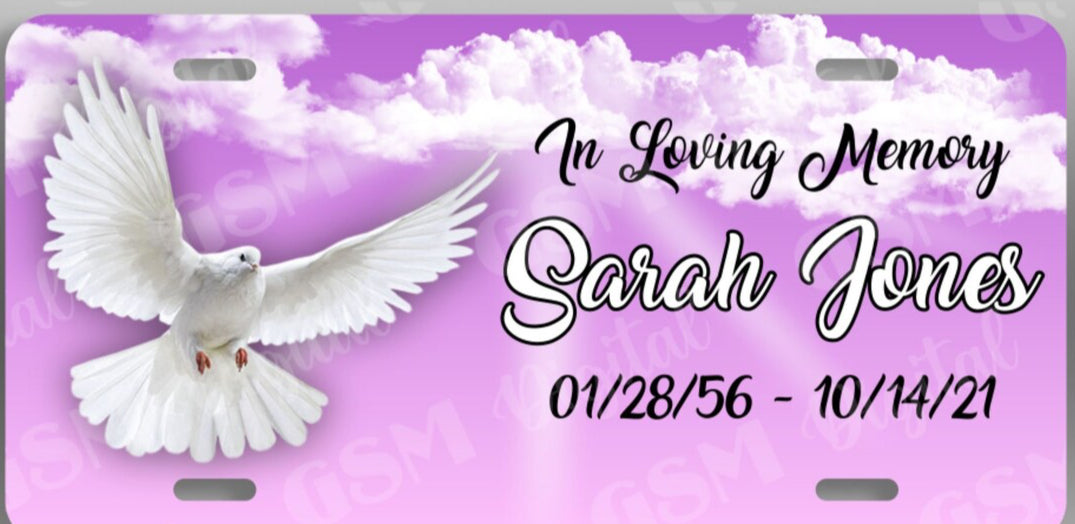 Memorial License Plates