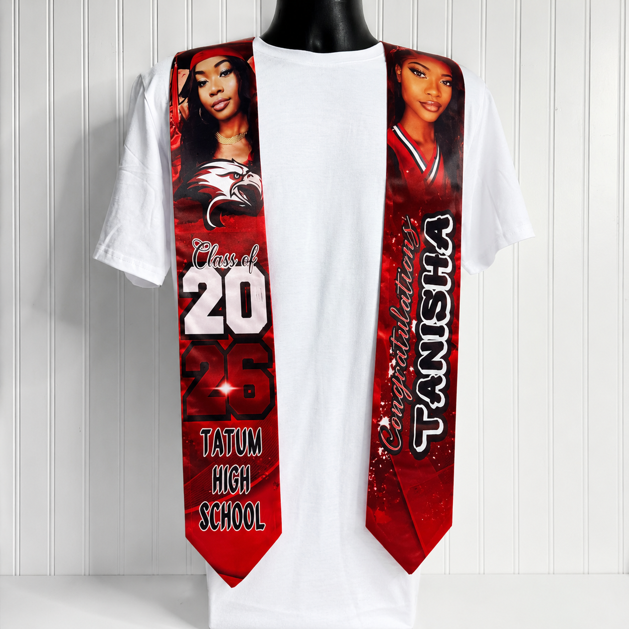 Custom graduation stole