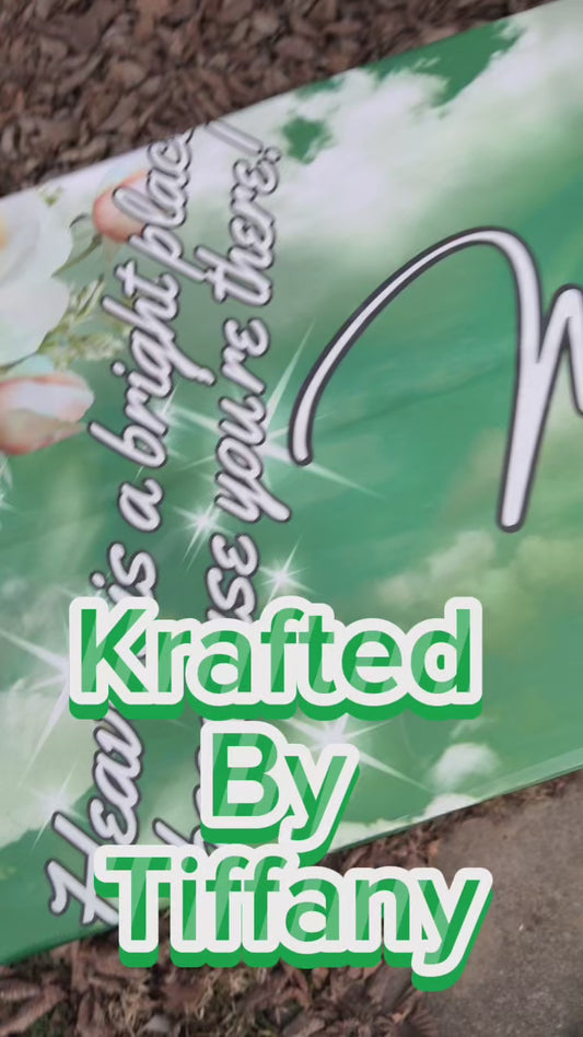 Custom grave blanket